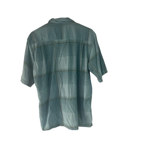 Bruno Men's Size Large Linen Blend Light Blue Button Up Shirt - Picture 5 of 7